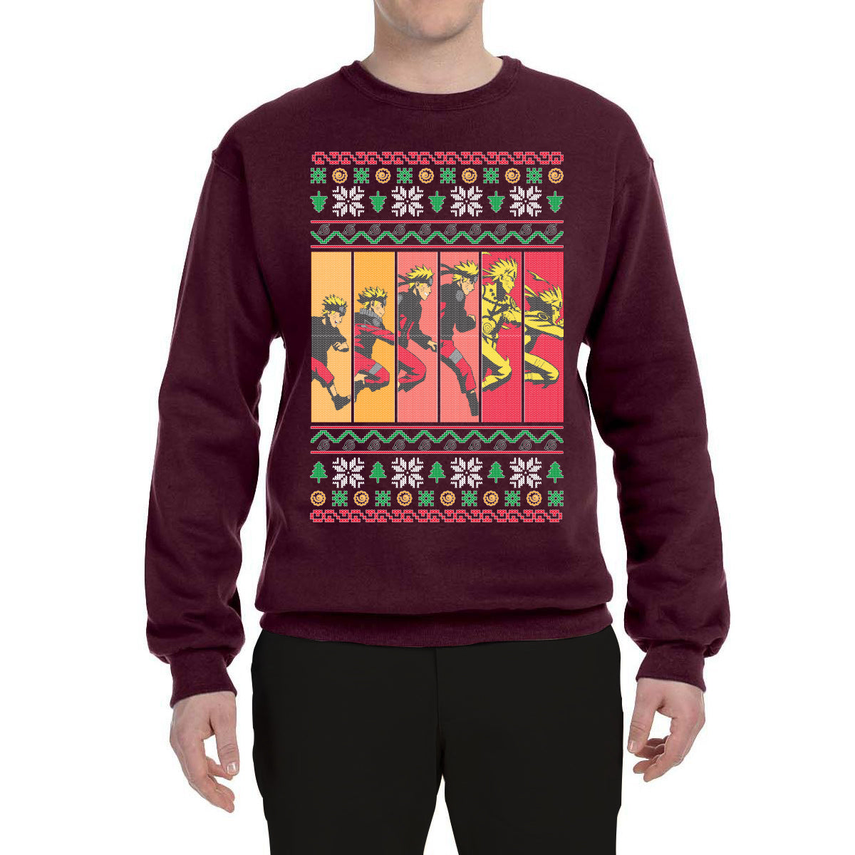 Anime Comic Cartoon Ugly Christmas Sweater Unisex Crewneck Graphic Sweatshirt