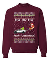 Ho Ho Ho Merry Cybertruck Funny Meme Merry Ugly Christmas Sweater Unisex Crewneck Graphic Sweatshirt