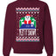 Let It Snow Cocaine Santa Merry Ugly Christmas Sweater Unisex Crewneck Graphic Sweatshirt