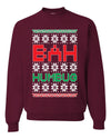 Bah Humbug Funny Classic Snow Xmas Merry Ugly Christmas Sweater Unisex Crewneck Graphic Sweatshirt