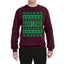 Merry Litmas Funny Weed Pot Leaf Marijuana Xmas Merry Ugly Christmas Sweater Unisex Crewneck Graphic Sweatshirt