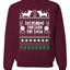 Daschund Through The Snow Merry Ugly Christmas Sweater Unisex Crewneck Graphic Sweatshirt