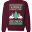 Merry Christmas Bitches Merry Ugly Christmas Sweater Unisex Crewneck Graphic Sweatshirt