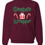 Gangsta Wrapper Merry Christmas Unisex Crewneck Graphic Sweatshirt