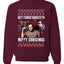 Hey Forgetabout Mery Christmas Ugly Christmas Sweater Unisex Crewneck Graphic Sweatshirt