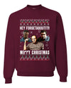 Hey Forgetabout Mery Christmas Ugly Christmas Sweater Unisex Crewneck Graphic Sweatshirt