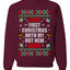 First Christmas With My Hot New Wife  Merry Ugly Christmas Sweater Unisex Crewneck Graphic Sweatshirt