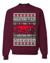 Nakatomi Plaza Christmas Party Survivor Merry Ugly Christmas Sweater Unisex Crewneck Graphic Sweatshirt
