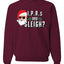 Hipster Santa IPAs and Sleigh? Christmas Unisex Crewneck Graphic Sweatshirt