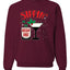 Sippin' On The Holiday Spirit Christmas Unisex Crewneck Graphic Sweatshirt