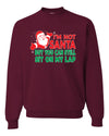 I'm Not Santa But You Can Still Sit On My Lap Christmas Unisex Crewneck Graphic Sweatshirt