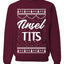 Tinsel Tits Individual Couples Ugly Christmas Sweater Unisex Crewneck Graphic Sweatshirt