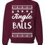 Jingle Balls Individual Couples Ugly Christmas Sweater Unisex Crewneck Graphic Sweatshirt