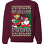 Slap Meme Award Show Parody Keep Santa's Name Out Your Mouth Ugly Christmas Sweater Unisex Crewneck Sweatshirt