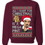 Johnny Depp All I Want For Christmas is a Mega Pint Ugly Christmas Sweater Unisex Crewneck Graphic Sweatshirt