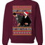 Will Smith Slapping Chris Rock Award Show Meme Clean Ugly Christmas Sweater Unisex Crewneck Graphic Sweatshirt