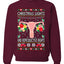 Christmas Lights & Reproductive Rights Ugly Christmas Sweater Unisex Crewneck Graphic Sweatshirt