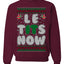 Let It Snow Le Tits Now Humor Joke Ugly Christmas Sweater Unisex Crewneck Graphic Sweatshirt