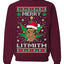 Merry Lithmith Weed Pot Leaf Join Stoner Ugly Christmas Sweater Unisex Crewneck Graphic Sweatshirt