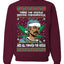 Snoop 'Twas The Nizzle Pot Leaf Weed Funny Ugly Christmas Sweater Unisex Crewneck Graphic Sweatshirt
