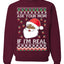 Black Santa Claus Ask Your Mom If I'm Real Adult Humor Ugly Christmas Sweater Unisex Crewneck Graphic Sweatshirt