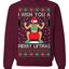 I Wish You A Merry Liftmas Woman Workout Gym Holiday Fitness Ugly Christmas Sweater Unisex Crewneck Graphic Sweatshirt
