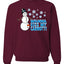 Snowman Dick Joke Wanna Kiss My Carrot Snowflakes Ugly Christmas Sweater Unisex Crewneck Graphic Sweatshirt