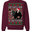 Will Slapping Chris Wife Joke Award Show Meme Parody Clean Ugly Christmas Sweater Unisex Crewneck Graphic Sweatshirt