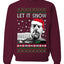 Hunter Let It Snow Biden Ugly Christmas Sweater Unisex Crewneck Sweatshirt
