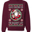 Always Shooting For The Naughty List Ugly Christmas Sweater Unisex Crewneck Sweatshirt