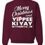 Merry Christmas and Yippee Ki Yay MOFO Christmas Unisex Crewneck Sweatshirt