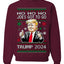 Ho Ho Ho Joe's Got To Go Trump 2024 Ugly Christmas Sweater Unisex Crewneck Sweatshirt