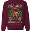 Merry Krampus Santa Folklore Figure Horror Ugly Christmas Sweater Unisex Crewneck Sweatshirt