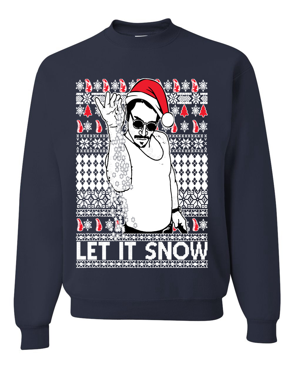 Salt Bae Christmas Ugly Christmas Sweater Unisex Crewneck Sweatshirt
