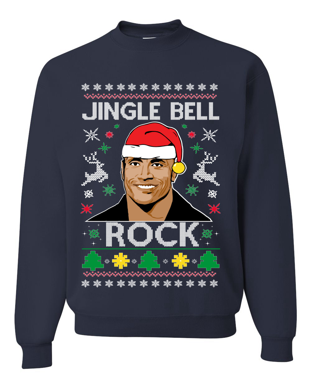Jingle Bell Rock Ugly Christmas Sweater Unisex Crewneck Sweatshirt