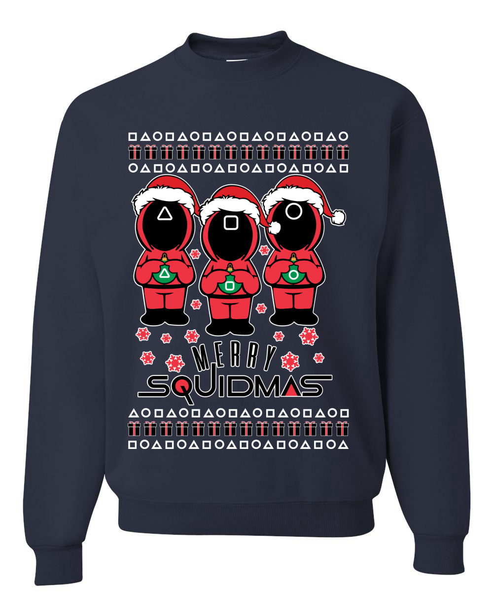 Merry Squidmas Ugly Christmas Sweater Unisex Crewneck Sweatshirt