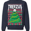 Treezus Ye Funny Xmas Ugly Christmas Sweater Unisex Crewneck Graphic Sweatshirt