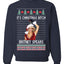 It's Christmas Bitch Britney Spears  Ugly Christmas Sweater Unisex Crewneck Sweatshirt
