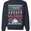 I Prefer Halloween Dancing Skeletons Ugly Christmas Sweater Unisex Crewneck Sweatshirt