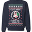 Out Here Looking Like A Snack Cookie Ugly Christmas Sweater Unisex Crewneck Sweatshirt