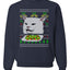 Women Yelling At Cat Meme Funny Twitter Tik Tok 2019  Ugly Christmas Sweater Unisex Crewneck Sweatshirt