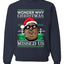 Big Rapper Wonder Why Christmas Missed Us  Ugly Christmas Sweater Unisex Crewneck Graphic Sweatshirt
