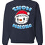 Snow Malone Snowman Face Tatoo Funny Parody Ugly Christmas Sweater Unisex Crewneck Graphic Sweatshirt