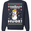 Trump 2024 The Comeback Is Gonna Be HUGE Ugly Christmas Sweater Unisex Crewneck Graphic Sweatshirt