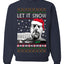 Hunter Let It Snow Biden Ugly Christmas Sweater Unisex Crewneck Sweatshirt