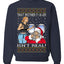 That Santa Mother F Isn't Real CLEAN Ugly Christmas Sweater Unisex Crewneck Sweatshirt