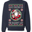 Always Shooting For The Naughty List Ugly Christmas Sweater Unisex Crewneck Sweatshirt