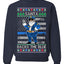 Santa Backs The Blue Pro Police Santa Claus Ugly Christmas Sweater Unisex Crewneck Sweatshirt