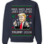 Ho Ho Ho Joe's Got To Go Trump 2024 Ugly Christmas Sweater Unisex Crewneck Sweatshirt