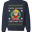 Fudge Around And Find Out Story Ugly Christmas Sweater Unisex Crewneck Sweatshirt